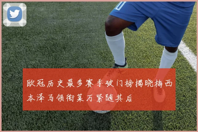 欧冠历史最多赛季破门榜揭晓梅西本泽马领衔莱万紧随其后