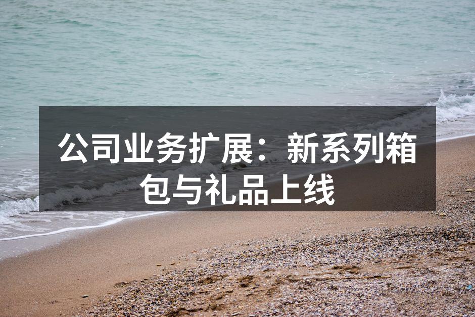 公司业务扩展：新系列箱包与礼品上线