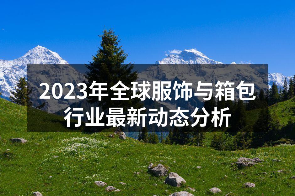 2023年全球服饰与箱包行业最新动态分析